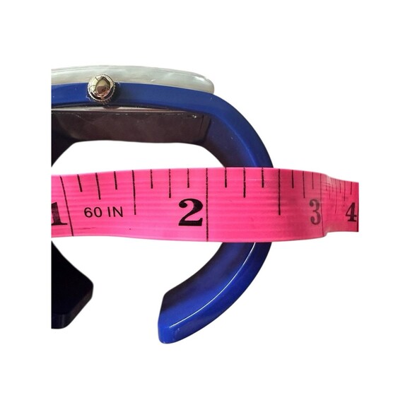 Emporio Armani Women’s Catwalk Watch 11-7396 251504 Blue Bangle Mother Of Pearl - Picture 6 of 6